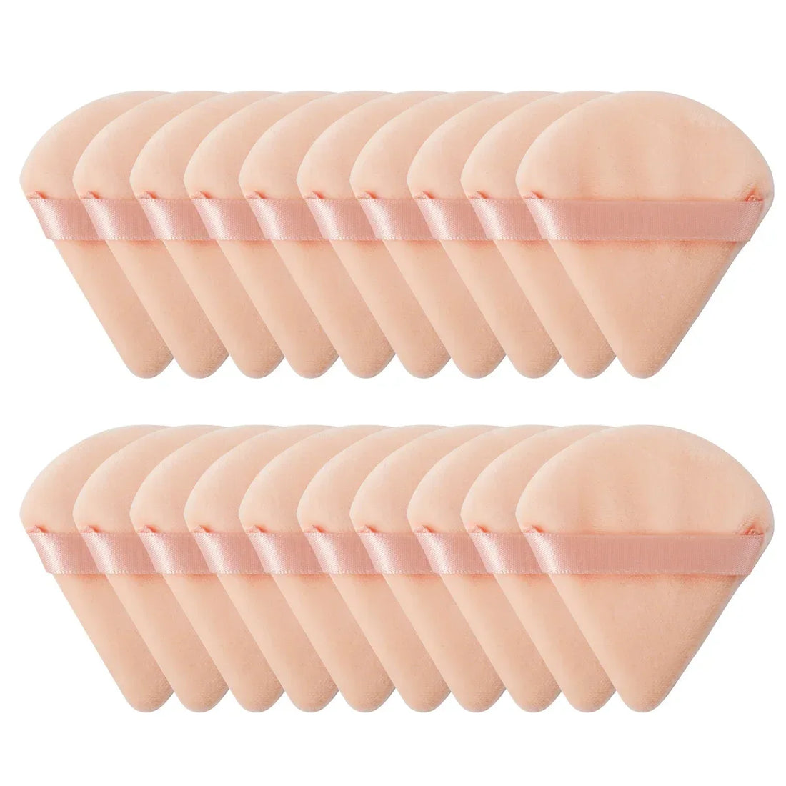 Triangle Velvet Mini Powder Puffs – 10/20PCS