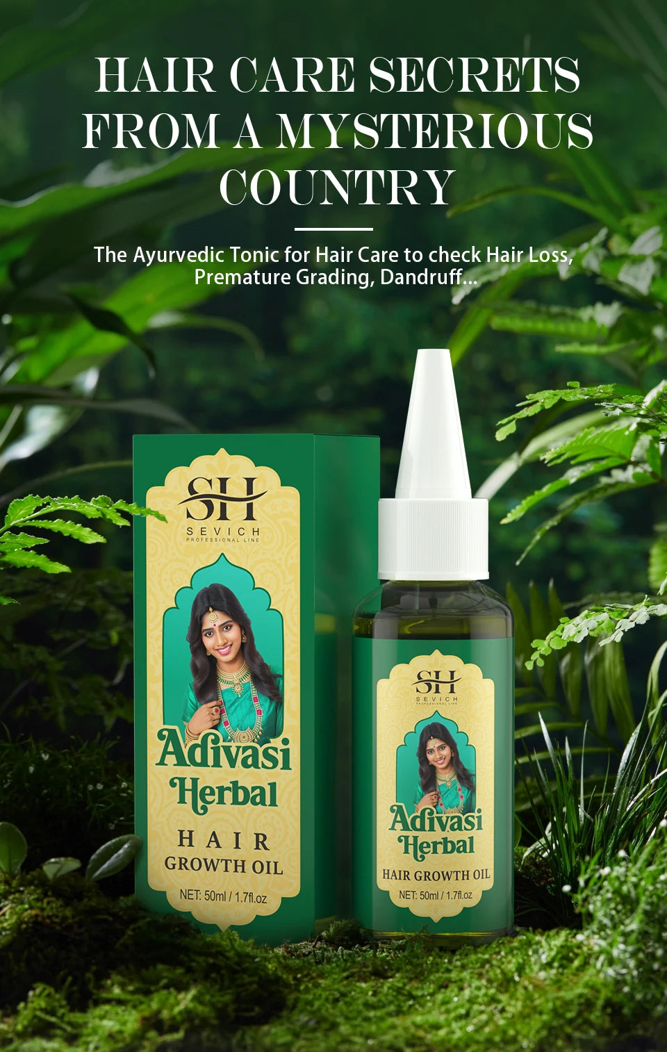 Ayurvedic Hair Growth Oil – Organic Hair Regrowth Serum