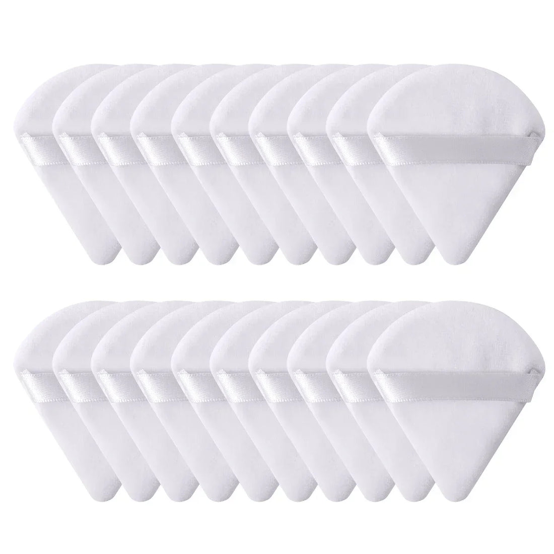 Triangle Velvet Mini Powder Puffs – 10/20PCS
