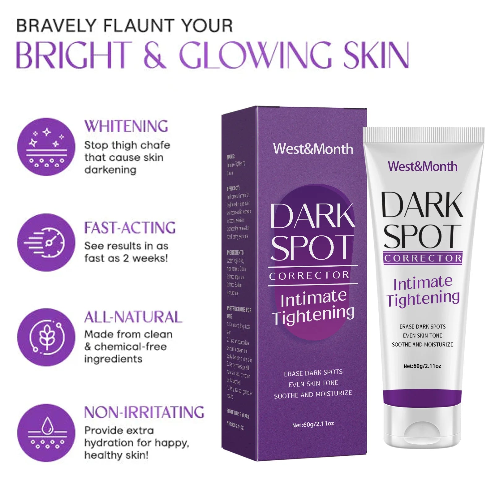 Body Whitening Lotion – Dark Spot Remover 60g