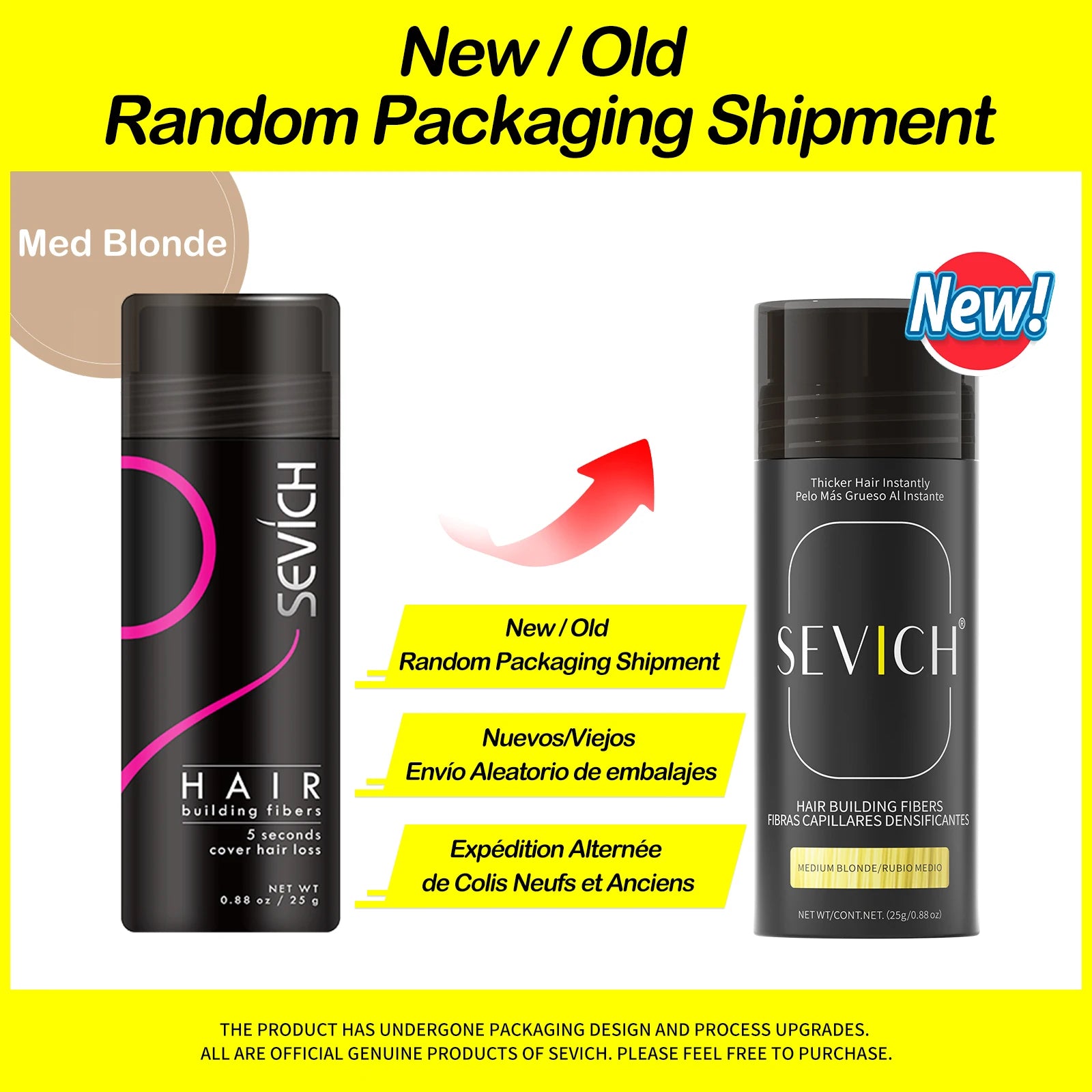 Sevich Hair Building Fibers – 25g Keratin Hair Thicker