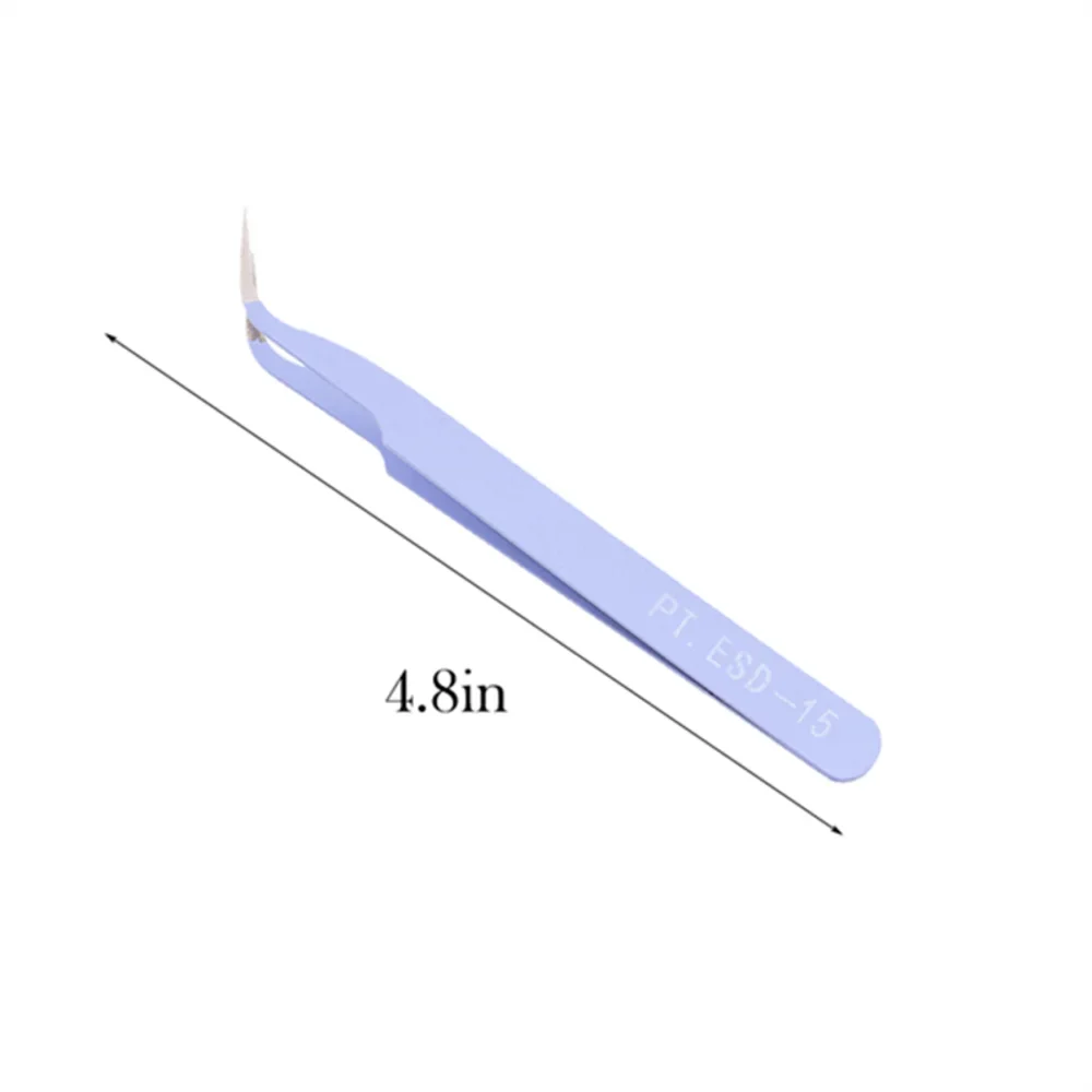 Stainless Steel Eyelash Extension Tweezers – Curved & Straight