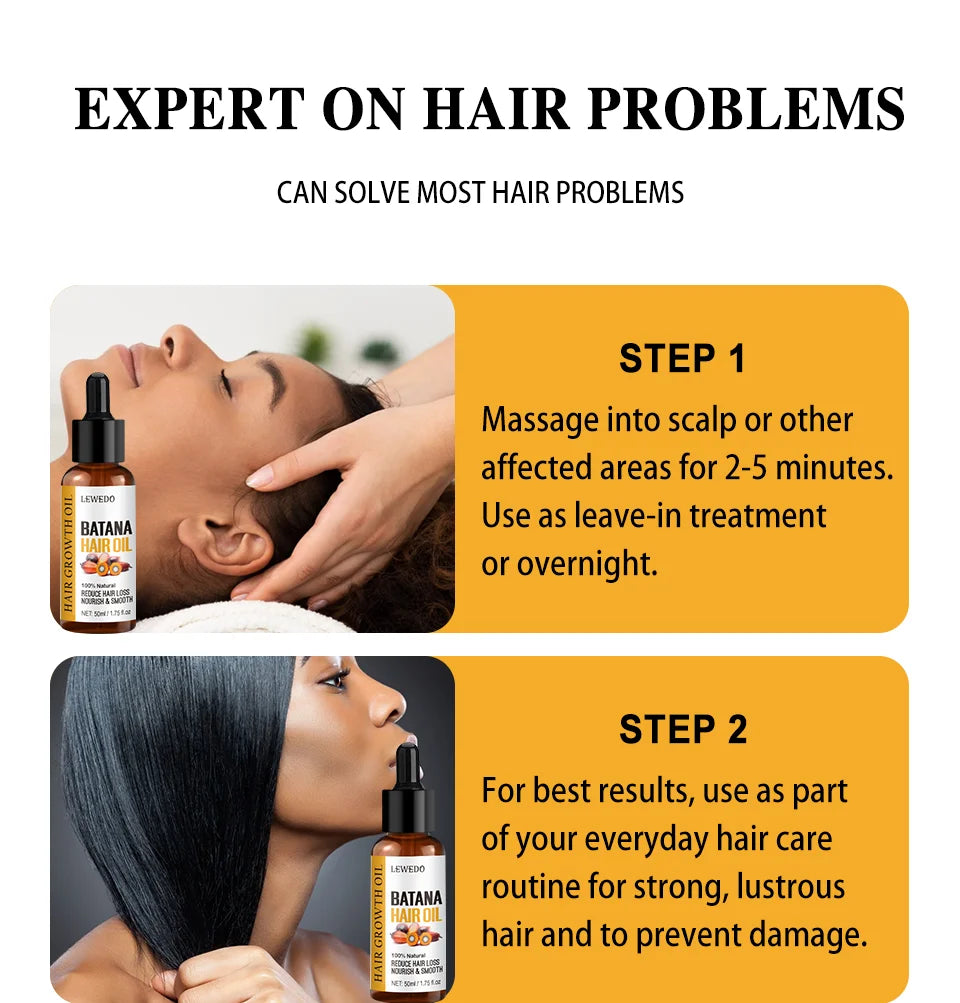 Lewedo Naturals Batana Oil – Fast Hair Growth & Nourishing