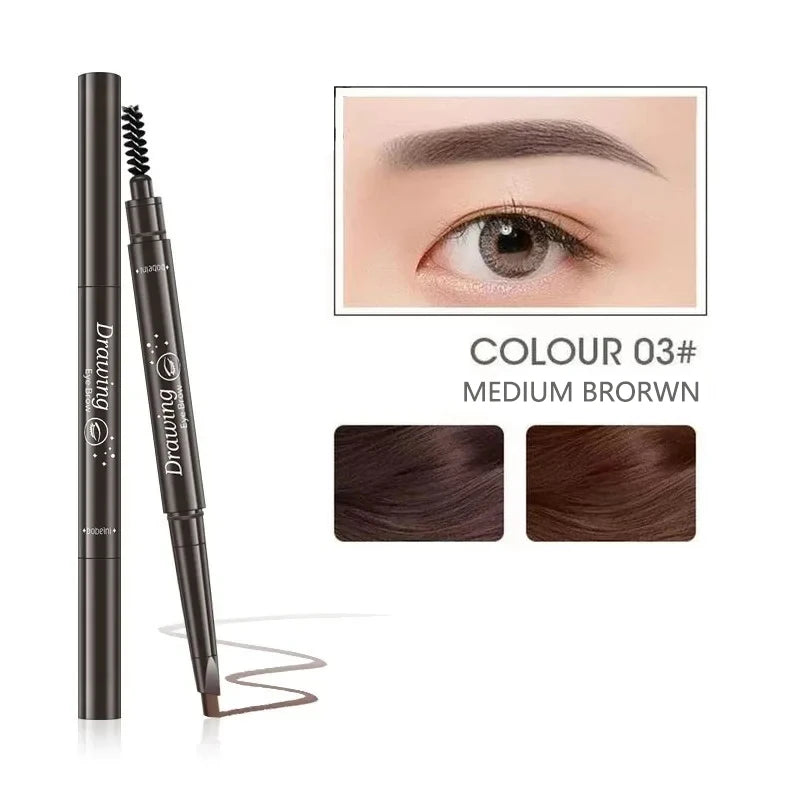 2-in-1 Professional Eyebrow Pencil – 5 Colors