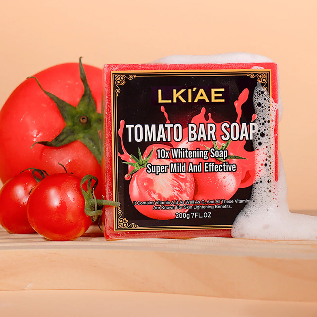 LKIAE Tomato Scented Natural Bar Soap – Face & Body, 200g