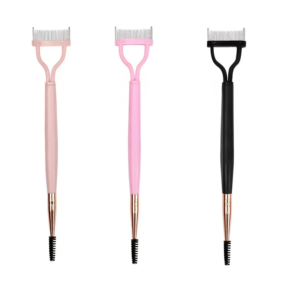 2-in-1 Folding Eyelash Curler & Brush Comb