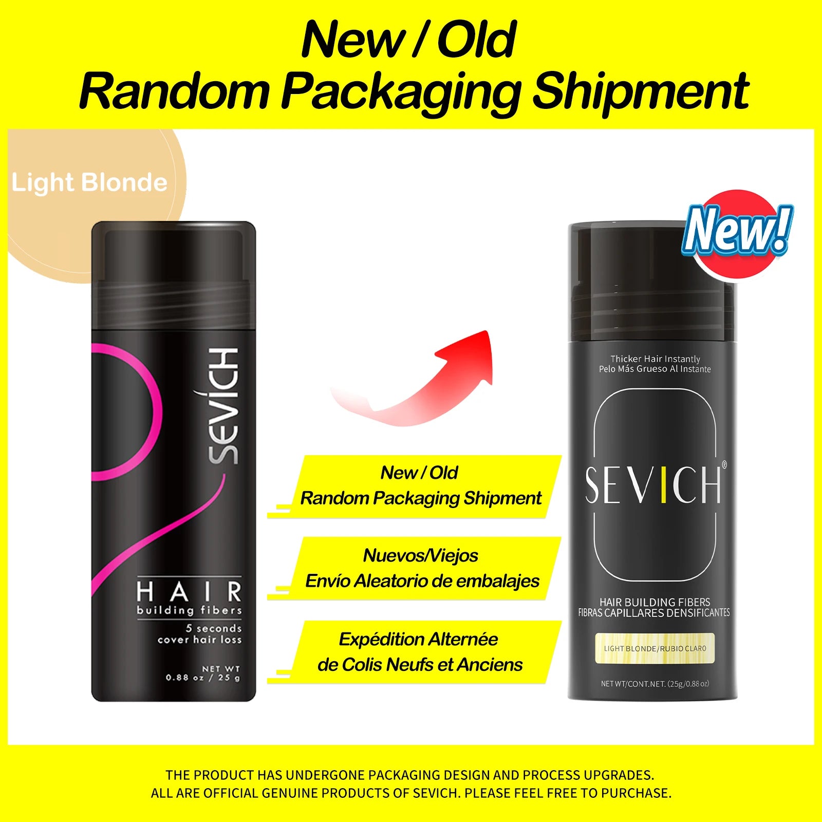 Sevich Hair Building Fibers – 25g Keratin Hair Thicker