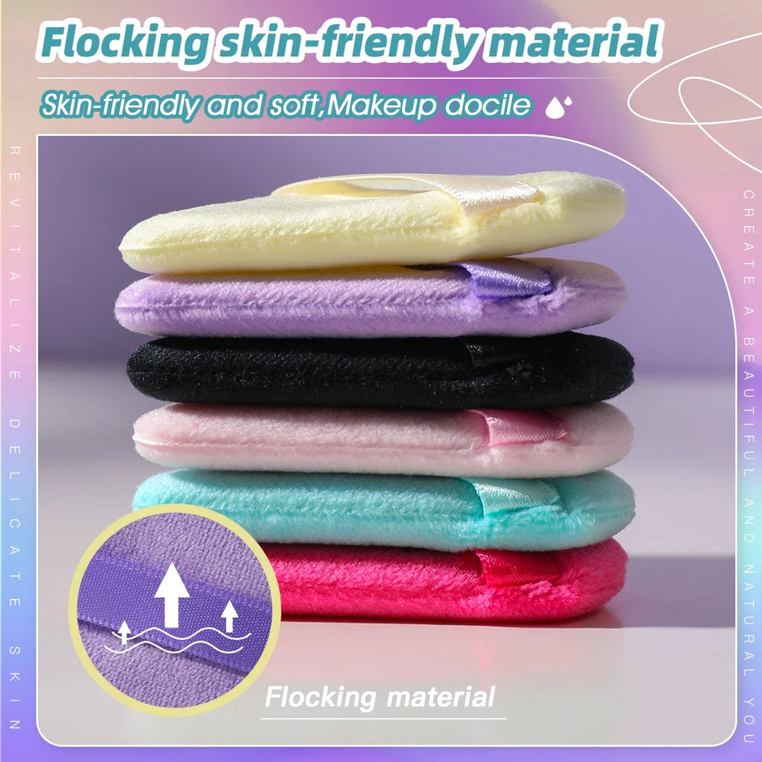 Triangle Velvet Mini Powder Puffs – 10/20PCS