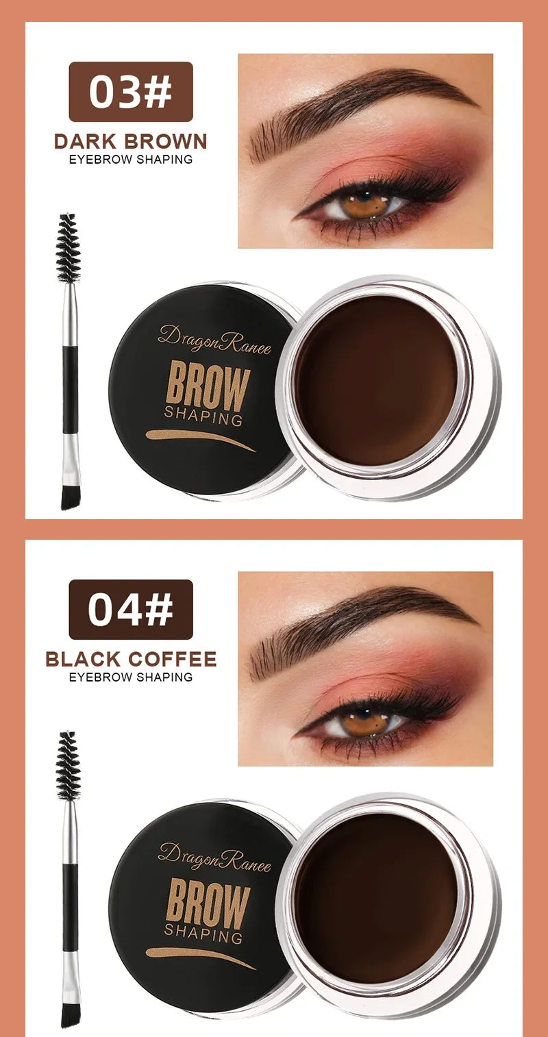 3D Matte Eyebrow Cream – Brown & Black