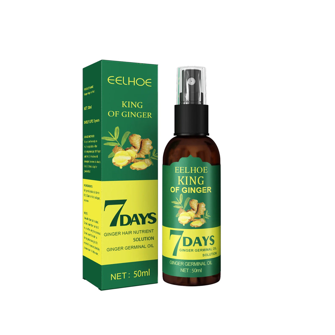Ginger Hair Growth Spray – Nourishing Hair Essence