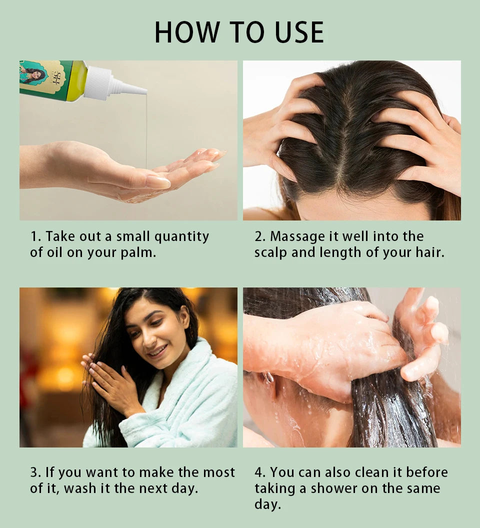 Ayurvedic Hair Growth Oil – Organic Hair Regrowth Serum