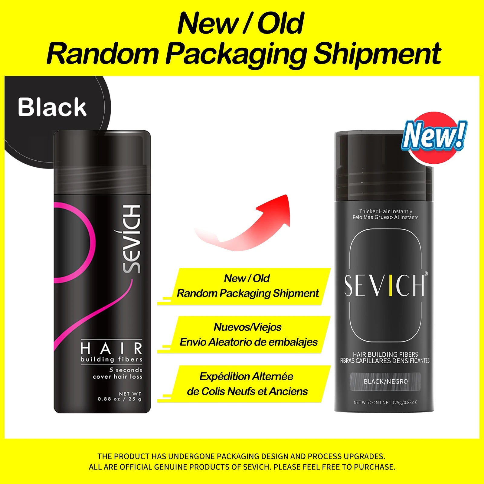 Sevich Hair Building Fibers – 25g Keratin Hair Thicker