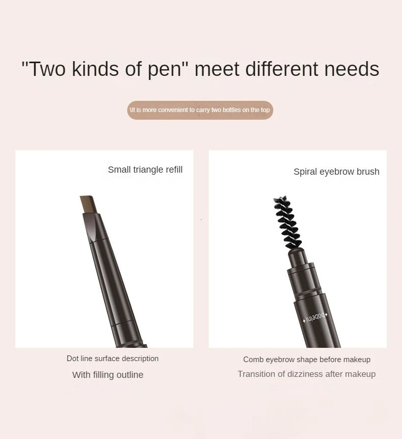 2-in-1 Professional Eyebrow Pencil – 5 Colors