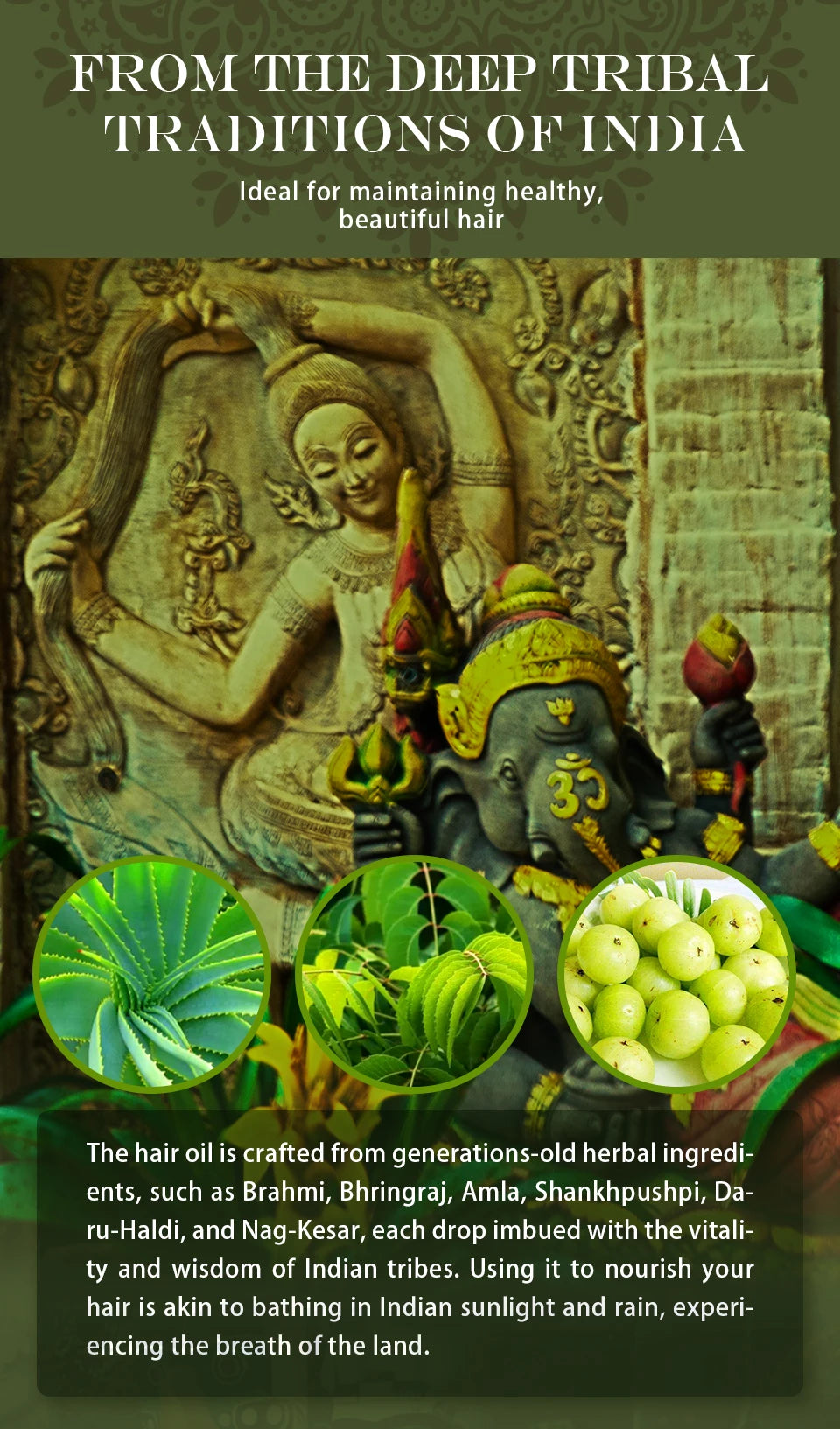 Ayurvedic Hair Growth Oil – Organic Hair Regrowth Serum